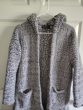 Knapp Studio Gray Sherpa Hoodie Coatigan